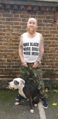 More Blacks More Dogs More Irish Vest WHITE